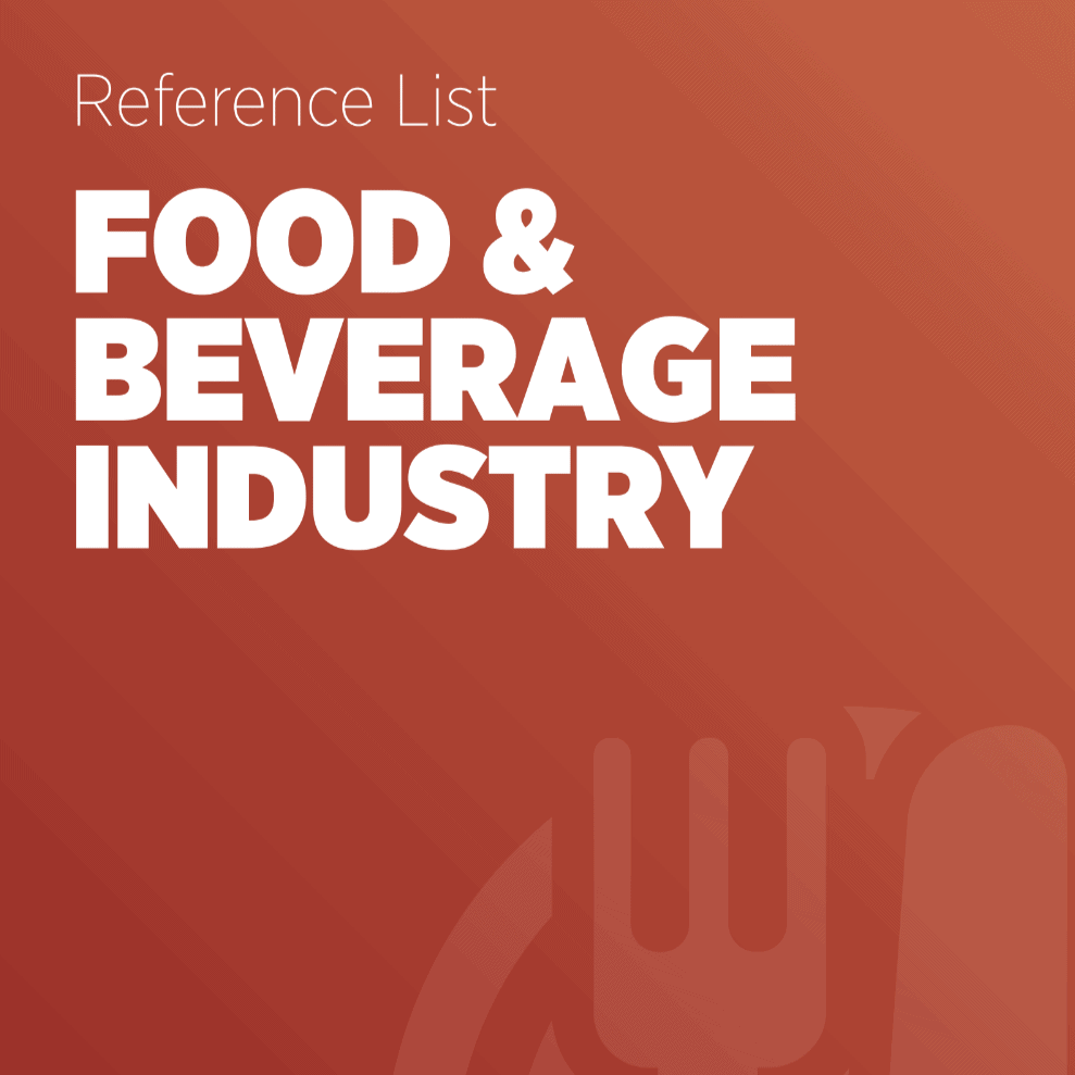 Food & Beverage - Reference List