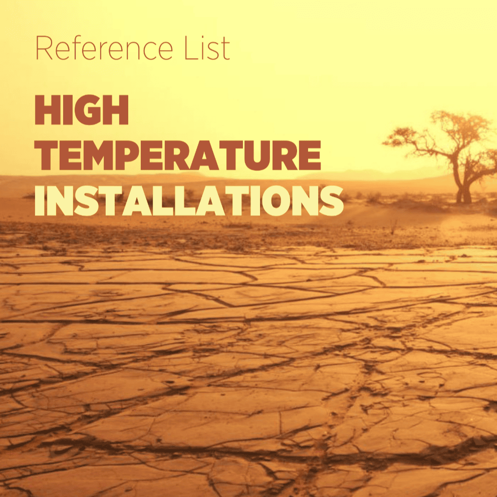 High Temperature Installations - Reference List