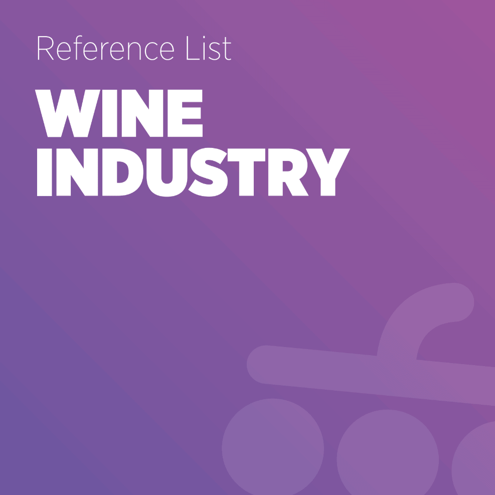 Wine Industry - Reference List